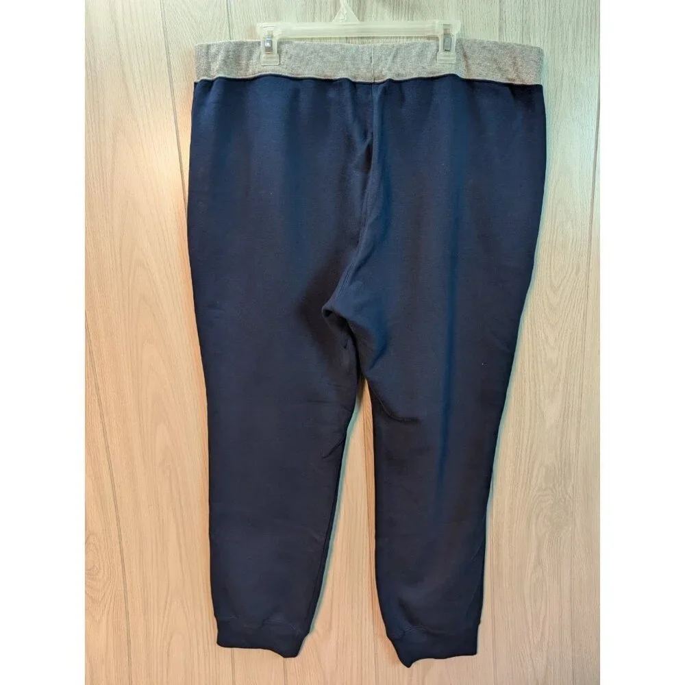 ADIDAS Mens Sweatpants Trousers Joggers XXL 2XL Navy Blue Grey Cotton